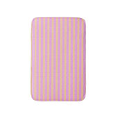 Tapis De Bain Rose Géométrique (Devant (Vertical))