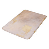 Tapis De Bain Rose Gold Blush and Gold Texture (Angle)