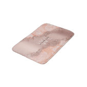 Tapis De Bain Rose Gold Blush rose Agate Géode Parties scintilla (Angle)