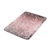 Tapis De Bain Rose Gold Éclairage Filles Glittery Sparkly (Angle)