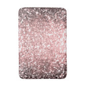Tapis De Bain Rose Gold Éclairage Filles Glittery Sparkly (Devant (Vertical))