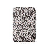 Tapis De Bain Rose Gold impression léopard noir guépard tendance (Devant (Vertical))