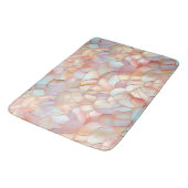 Tapis De Bain Rose gold iridescent chic mère de perle (Angle)
