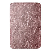Tapis De Bain Rose Gold Liquid Chrome métal Chic Glam (devant Vertical)