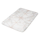 Tapis De Bain Rose Gold Marble Geometric Pattern (Angle)