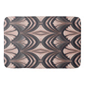 Tapis De Bain Rose Gold Romance Neo Art Deco Fan Design (Devant)