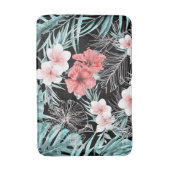 Tapis De Bain Rose Gold Tropical Botanical Island Paradise Chic (Devant (Vertical))