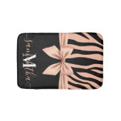 Tapis De Bain Rose Gold Zebra Print (Devant)
