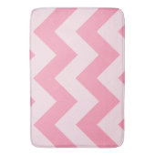 Tapis De Bain Rose grand Motif Zigzag (devant Vertical)