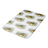 Tapis De Bain rose jaune (Angle)