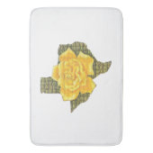 Tapis De Bain Rose Jaune Du Texas Motif Flower (devant Vertical)