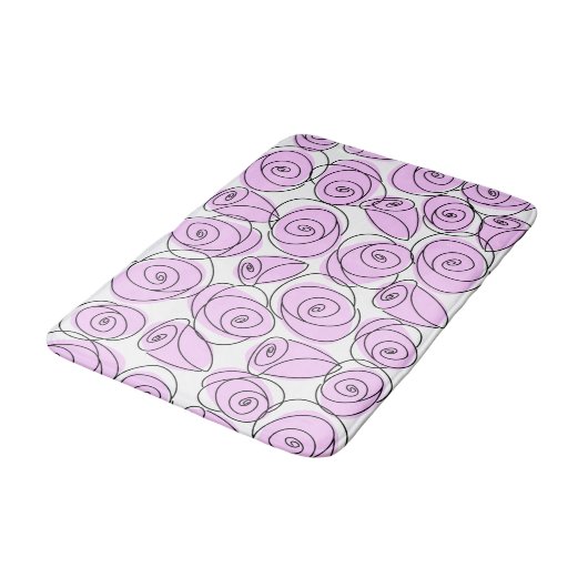 Tapis De Bain Rose Lilac (Angle)