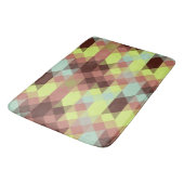 Tapis De Bain rose, lime, yellow and coffee bean geometric (Angle)