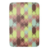Tapis De Bain rose, lime, yellow and coffee bean geometric (devant Vertical)