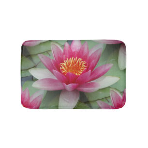 Tapis De Bain Rose Lotus Water Lily