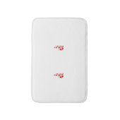 Tapis De Bain Rose Madder, design floral Thunderbird (Devant (Vertical))