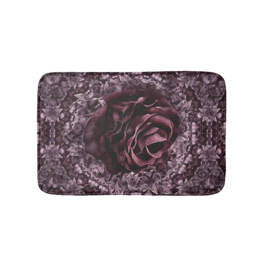 Tapis De Bain Rose Mandala (Devant)