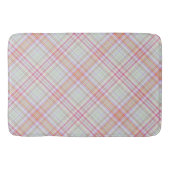 Tapis De Bain Rose 'n vert Plaid géométrique (Devant)