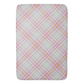 Tapis De Bain Rose 'n vert Plaid géométrique (devant Vertical)