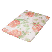 Tapis De Bain Rose orange (Angle)