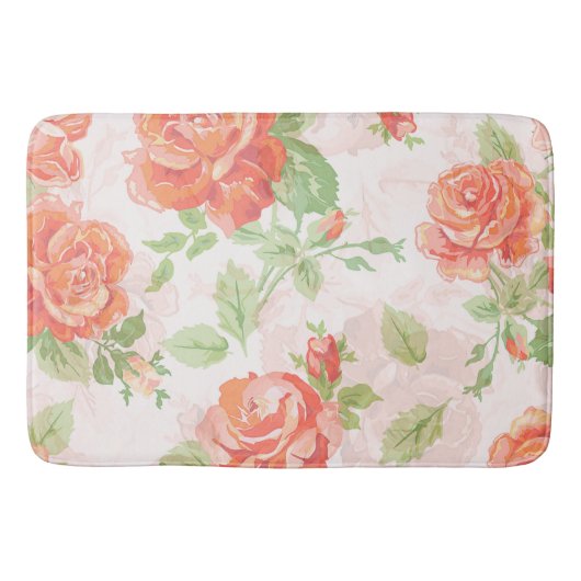 Tapis De Bain Rose orange (Devant)