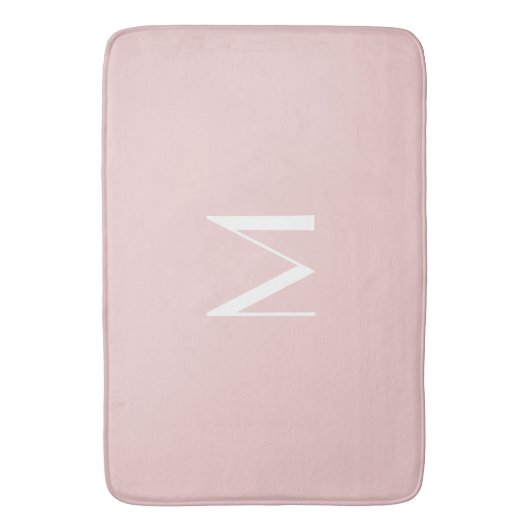 Tapis De Bain rose pâle - ajouter monogramme (devant Vertical)