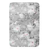 Tapis De Bain Rose rose blanc gris rose élégant (devant Vertical)