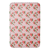 Tapis De Bain Rose Rose Escalade Chaîne Lien Clôture sans joint  (devant Vertical)