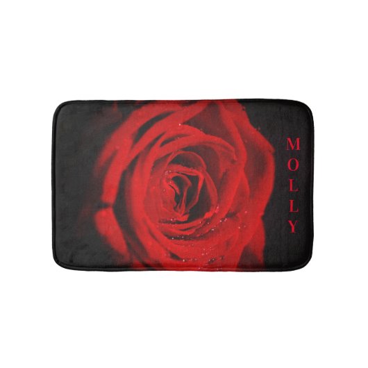 Tapis De Bain Rose rouge (Devant)