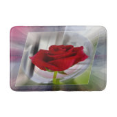 Tapis De Bain Rose rouge 2 (Devant)