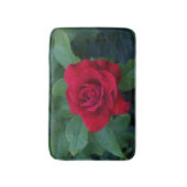 Tapis De Bain Rose rouge de près (Devant (Vertical))