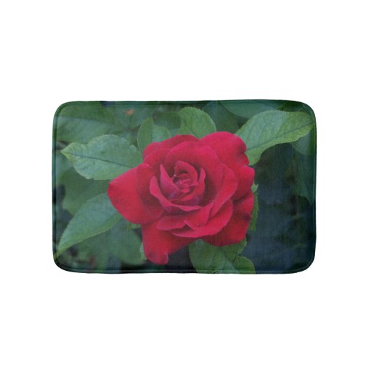 Tapis De Bain Rose rouge de près (Devant)
