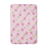 Tapis De Bain Rose sur rose (Devant (Vertical))