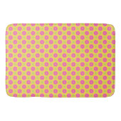 Tapis De Bain Rose vert avec cercles jaunes (Devant)