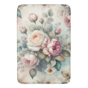 Tapis De Bain Rose Vintage chic