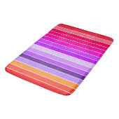 Tapis De Bain rose, violet et orange (Angle)