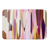 Tapis De Bain Rose, violet et orange abstrait (Devant)