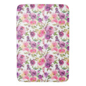 Tapis De Bain Rose violet Rose Floral Girly tendance (devant Vertical)