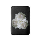 Tapis De Bain Roses Blanches Avec Bouquet Raindrops (Devant (Vertical))