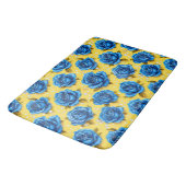 Tapis De Bain Roses bleues 3d (Angle)