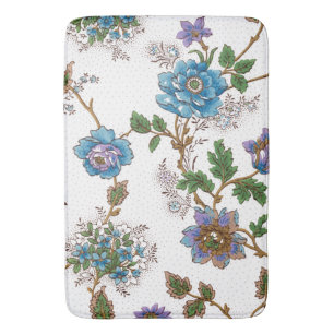 Tapis De Bain Roses colorés et pavots orientaux - Arrière - pl
