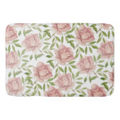 Tapis De Bain Roses d'aquarelle violet (Devant)