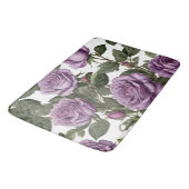 Tapis De Bain Roses de Rose pourpre, (Angle)