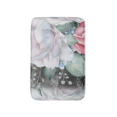 Tapis De Bain Roses de tableau de bord aquarelle (Devant (Vertical))