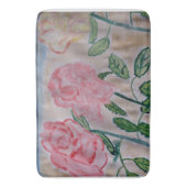 Tapis De Bain Roses d'été Abstraits (devant Vertical)