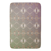 Tapis De Bain Roses en cuivre sur prune (devant Vertical)