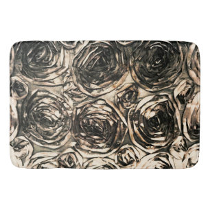 Tapis De Bain Roses Glamour Or Bronze Rustique Floral Glam