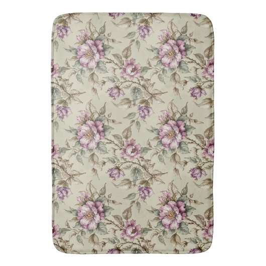 Tapis De Bain Roses Lavender Long Stem (devant Vertical)
