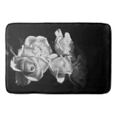 Tapis De Bain Roses noires et blanches (Devant)