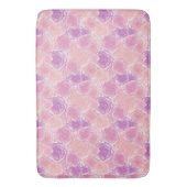 Tapis De Bain Roses romantiques rétro rose et violet (devant Vertical)